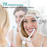 Miroir cosmétique EMKE CM03B7W, grossissement 7x avec support pour rasoir, sans éclairage